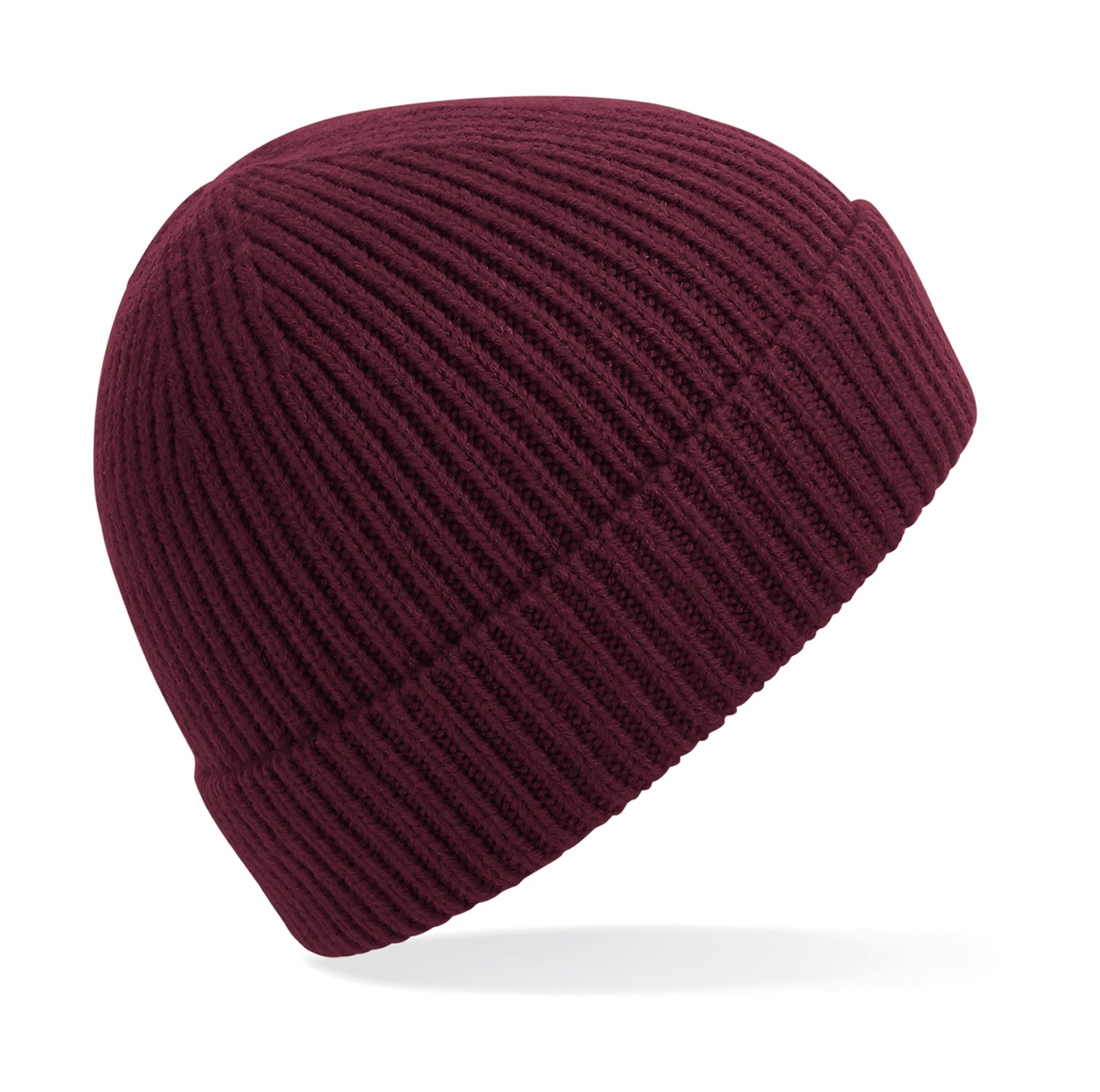 Ribstrikket burgundy Hue