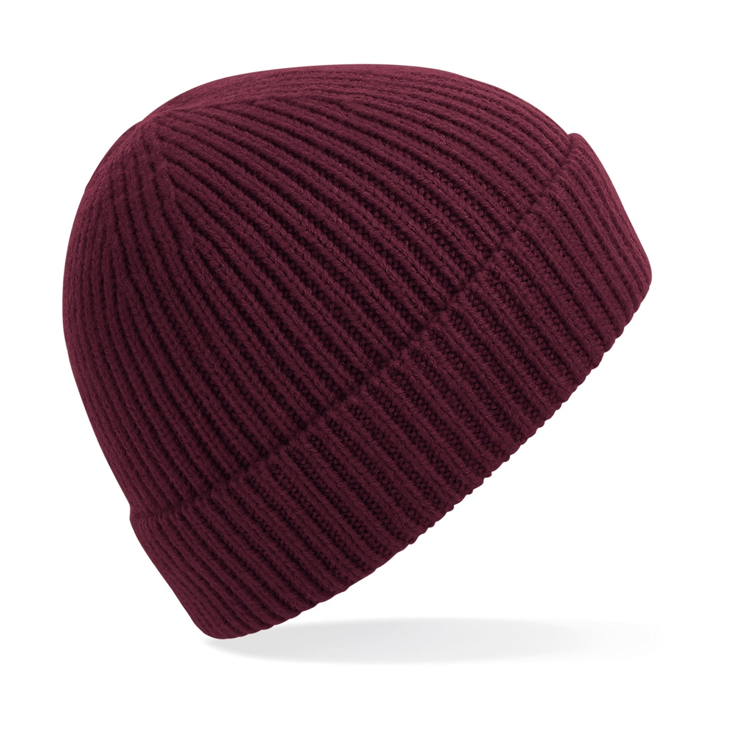 Ribstrikket burgundy Hue