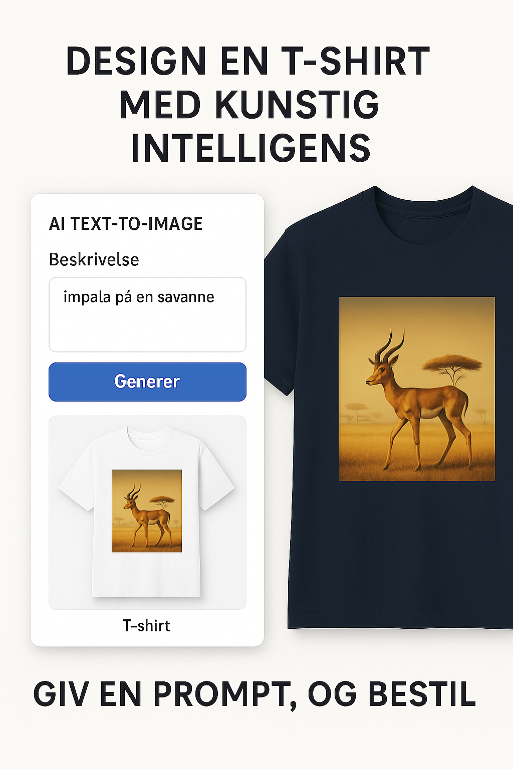 Generér din egen AI t-shirt