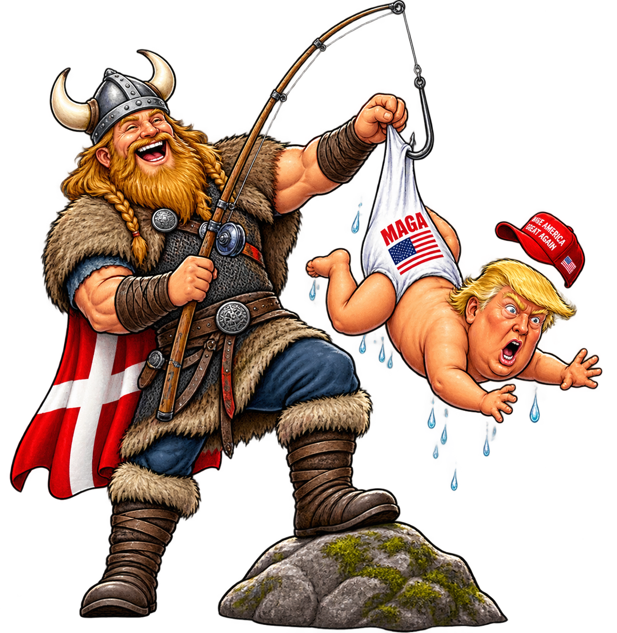 Anti-Trump Greenland - T-shirt