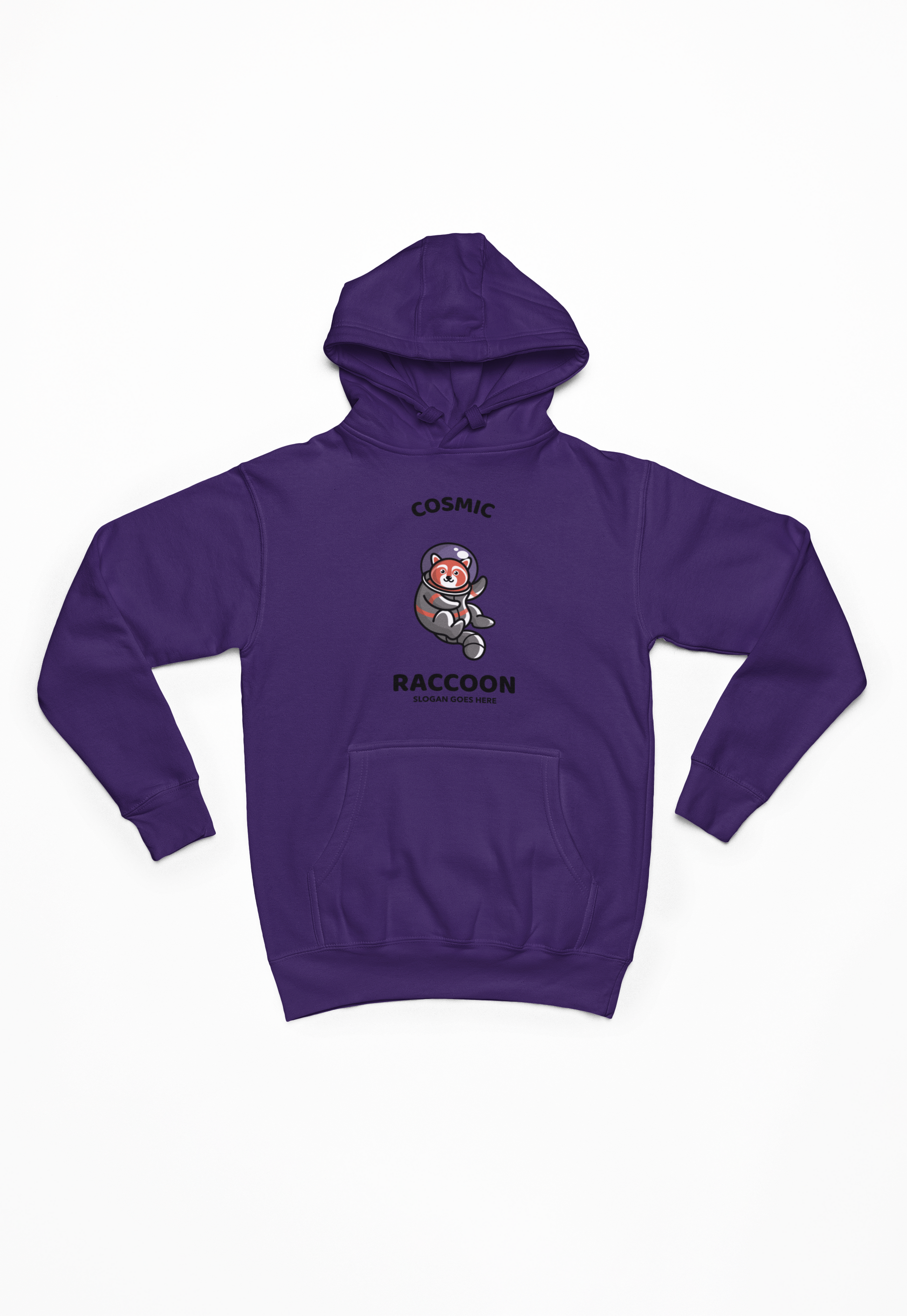 Cosmic raccoon lilla Hoodie
