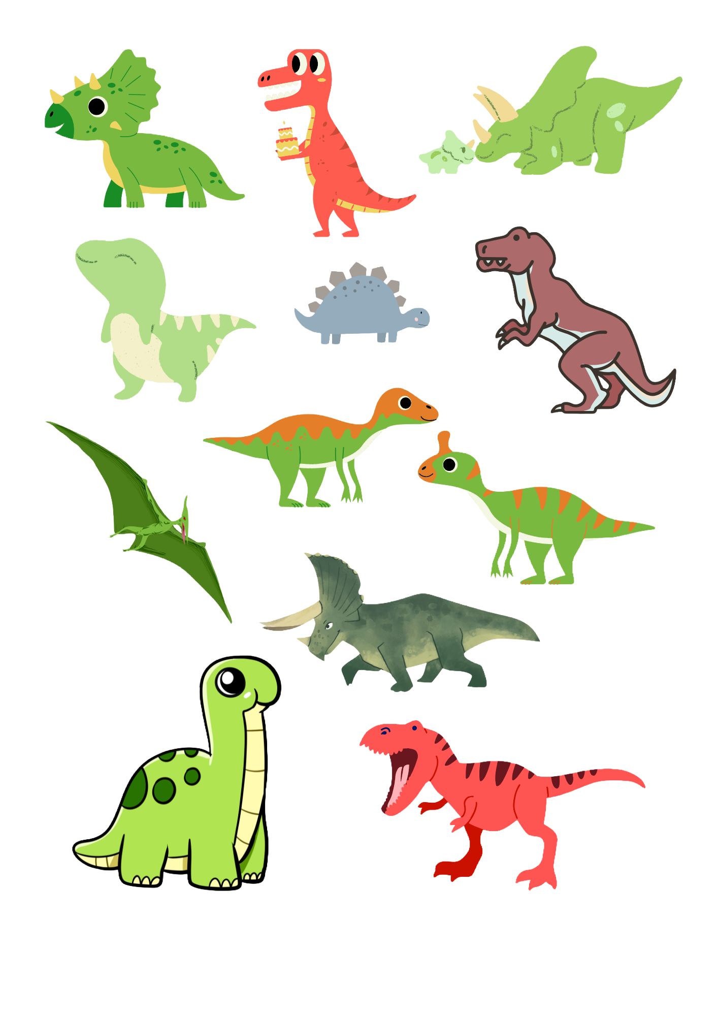 Dinosaur - Midlertidige tatoveringer