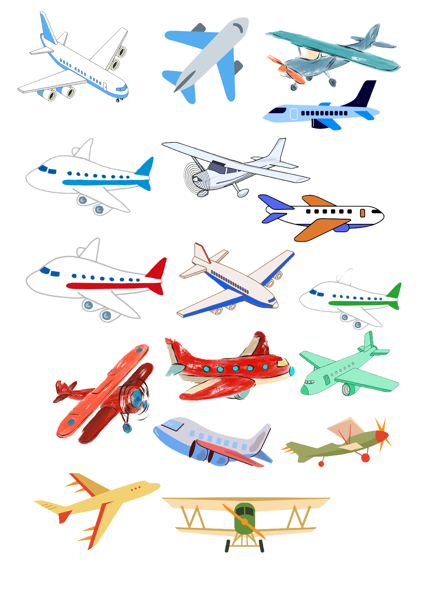Flyvemaskiner - Midlertidige tatoveringer
