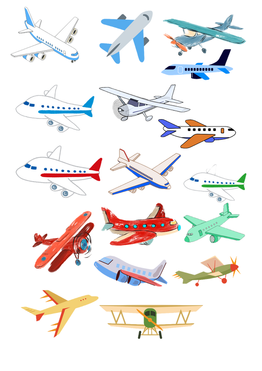 Flyvemaskiner - Midlertidige tatoveringer