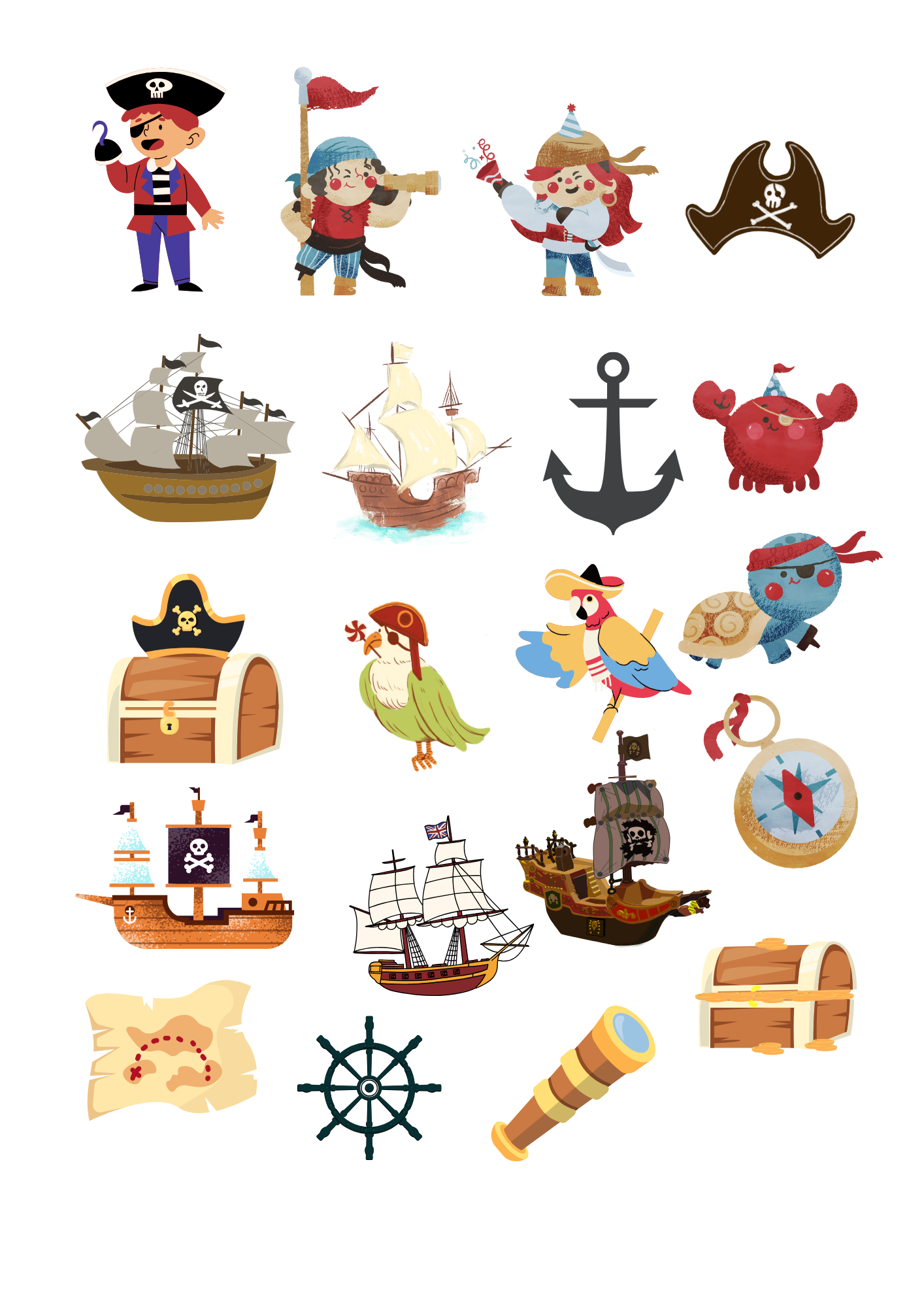 Pirater - Midlertidige tatoveringer