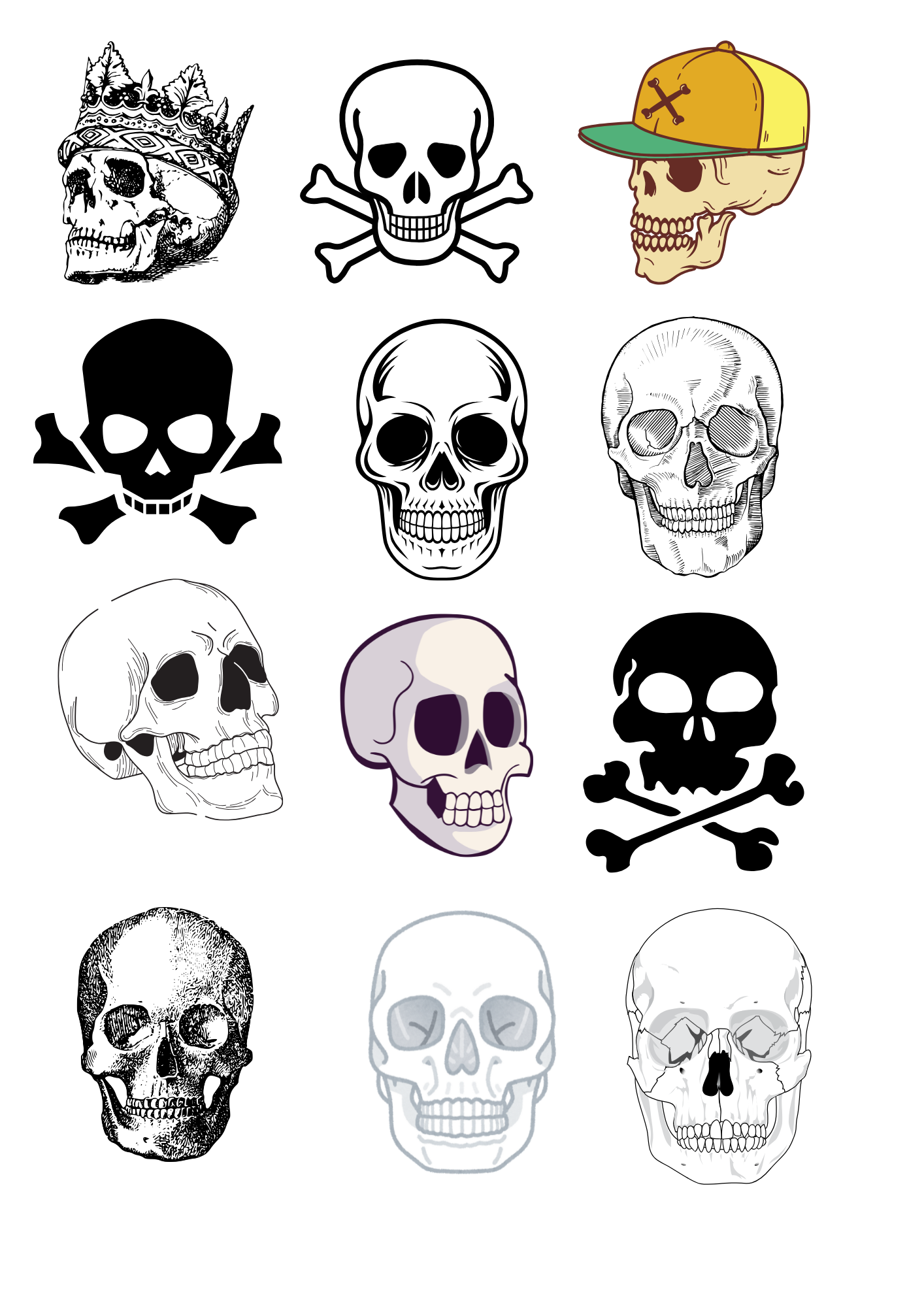 Kranier - Midlertidige tatoveringer