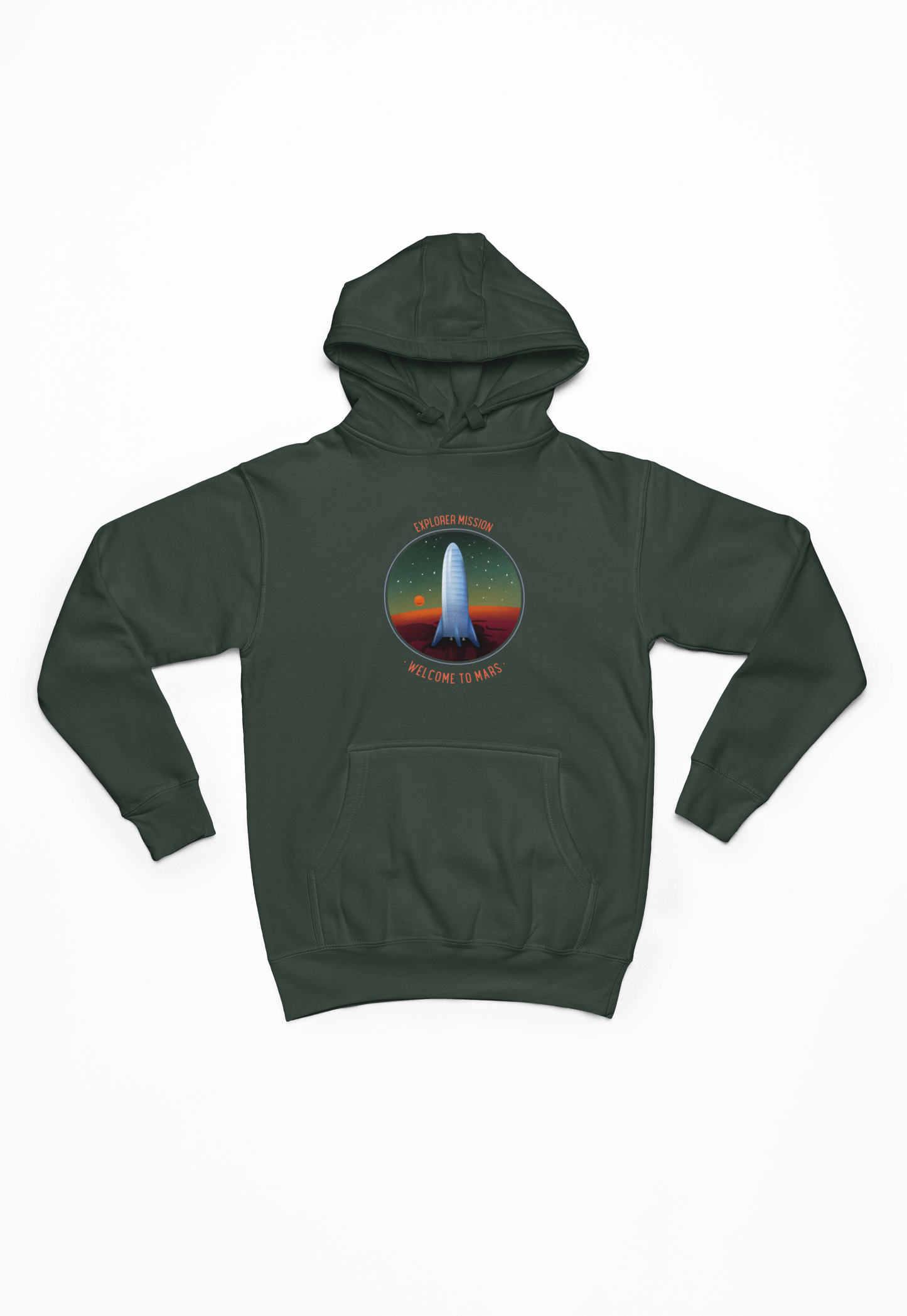 Explorer mission welcome to mars grøn Hoodie