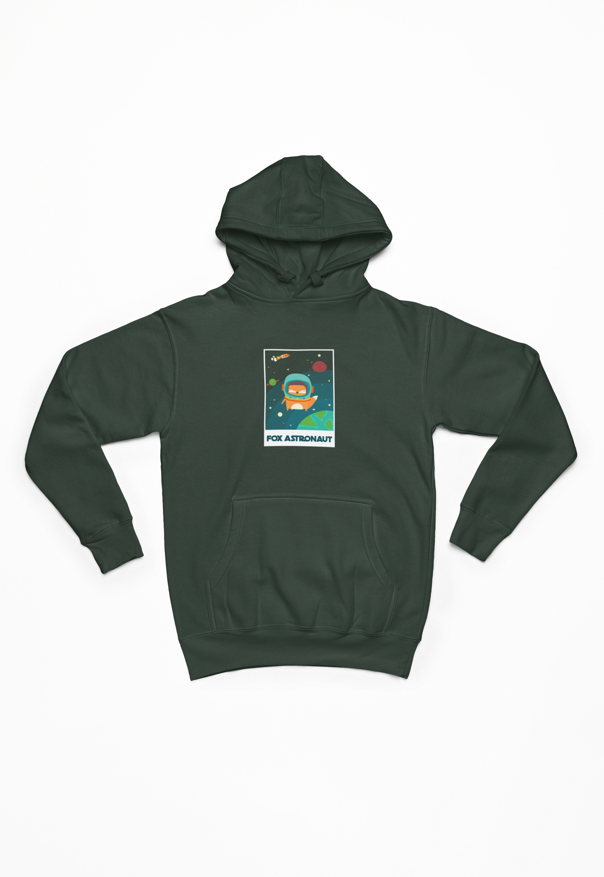 Fox astronaut grøn Hoodie