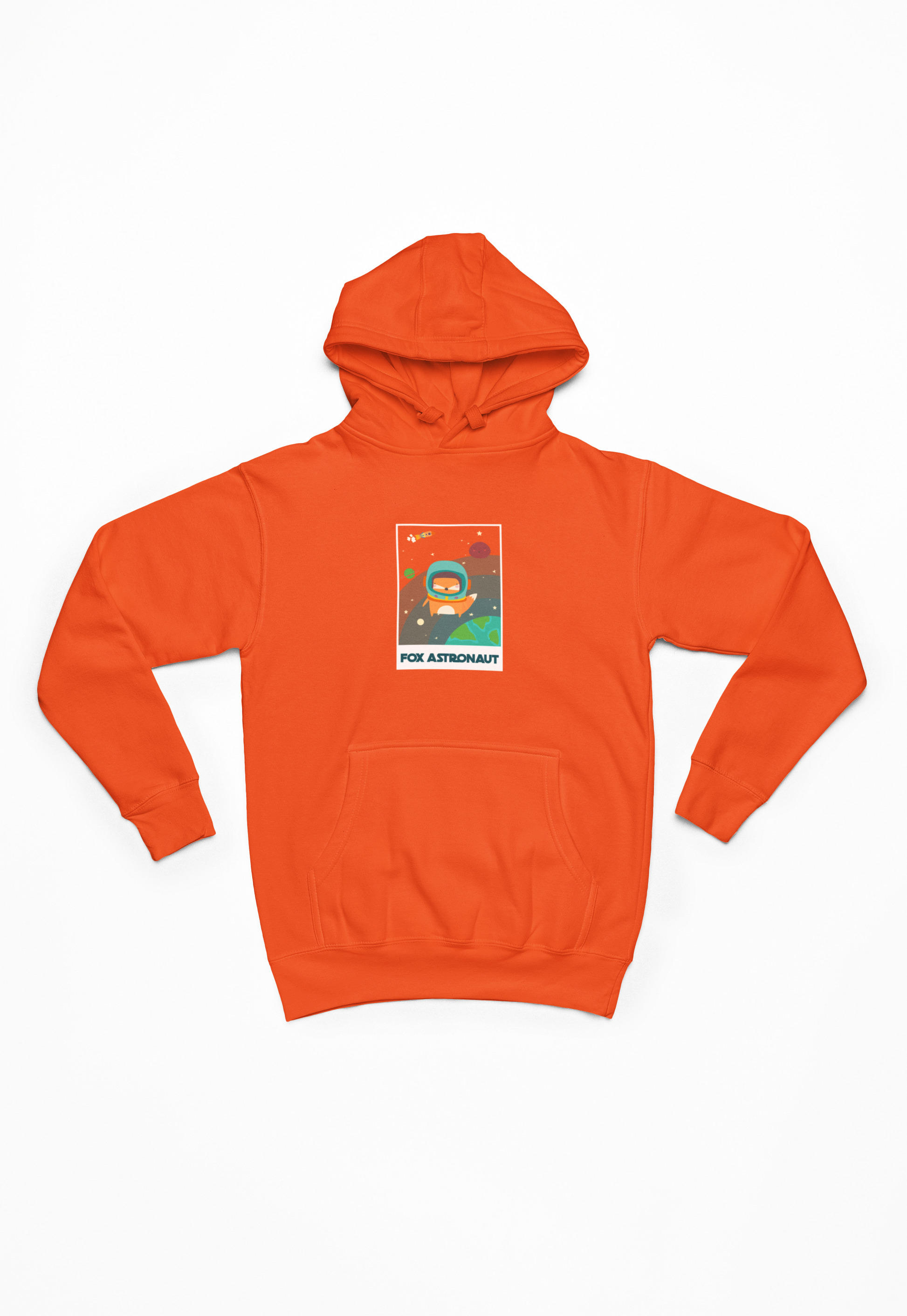 Fox astronaut orange Hoodie