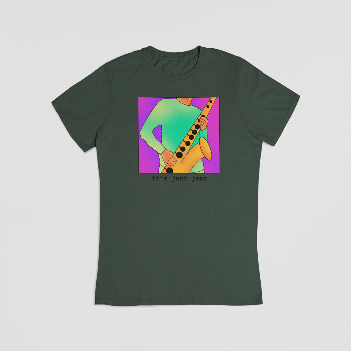 It's Just Jazz grøn T-shirt