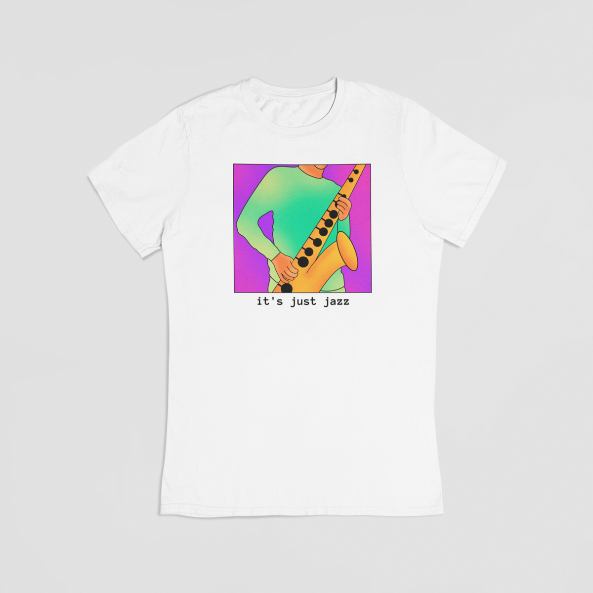 It's Just Jazz hvid T-shirt