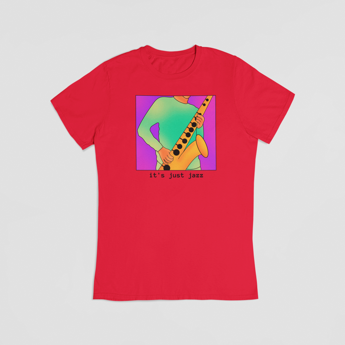 It's Just Jazz rød T-shirt