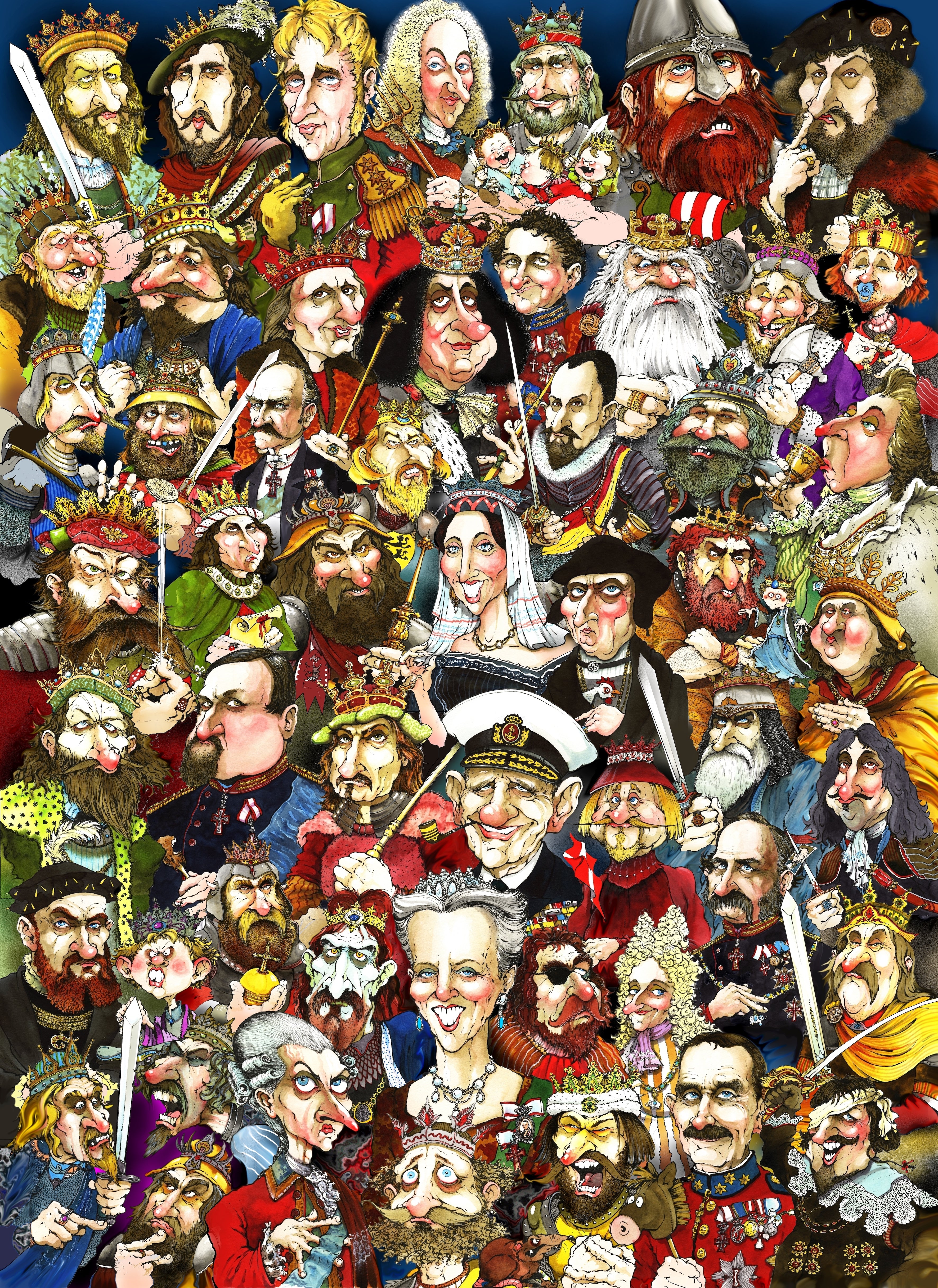 Kongerækken Puslespil Plakat Morten Ingemann