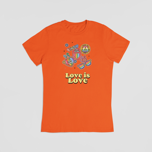 Love is love orange T-shirt