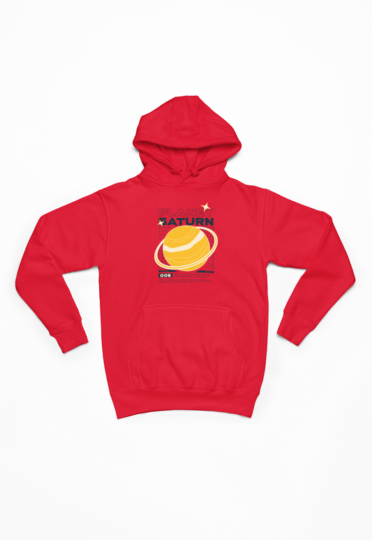 Planet saturn rød Hoodie