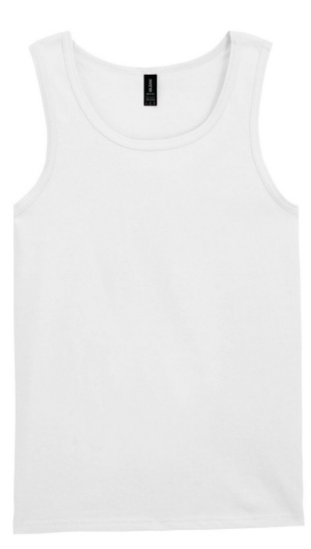 hvid Tanktop i bomuld