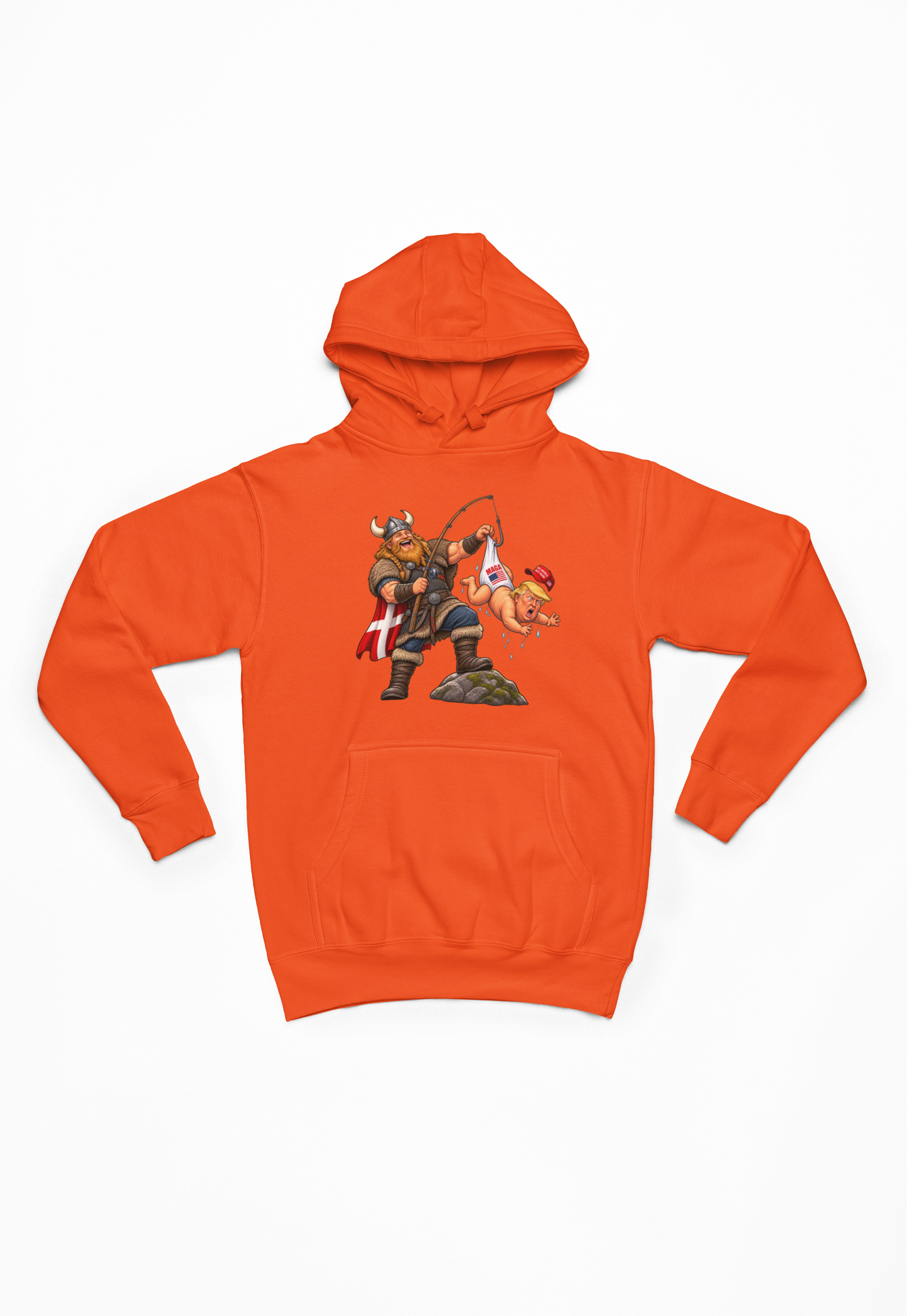 Trump på krogen orange Hoodie