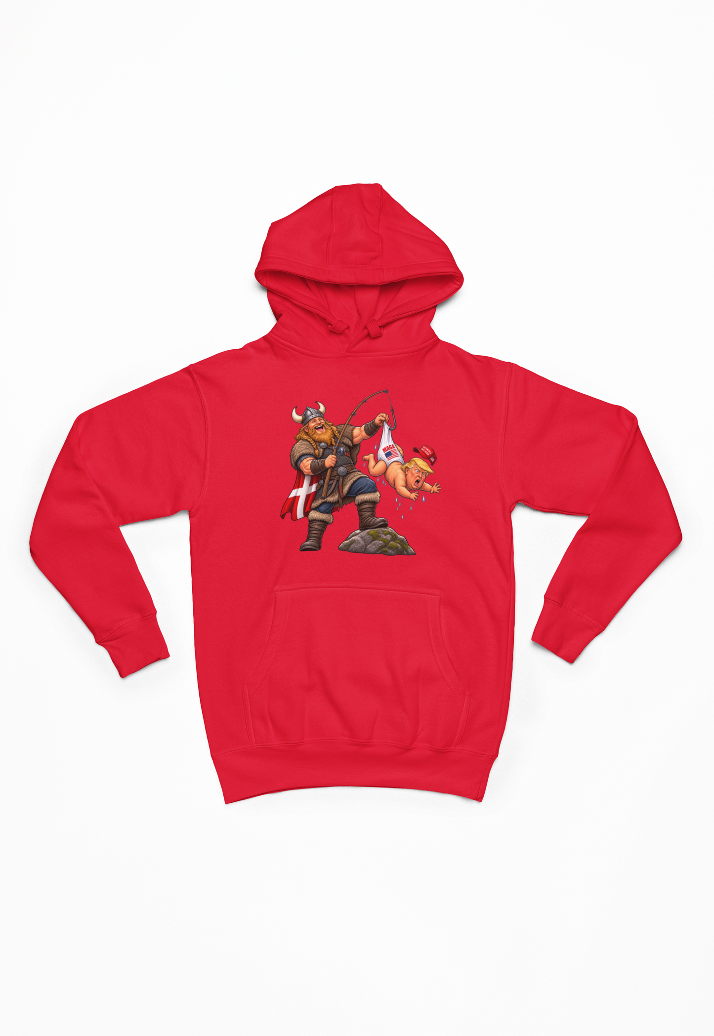 Trump på krogen rød Hoodie