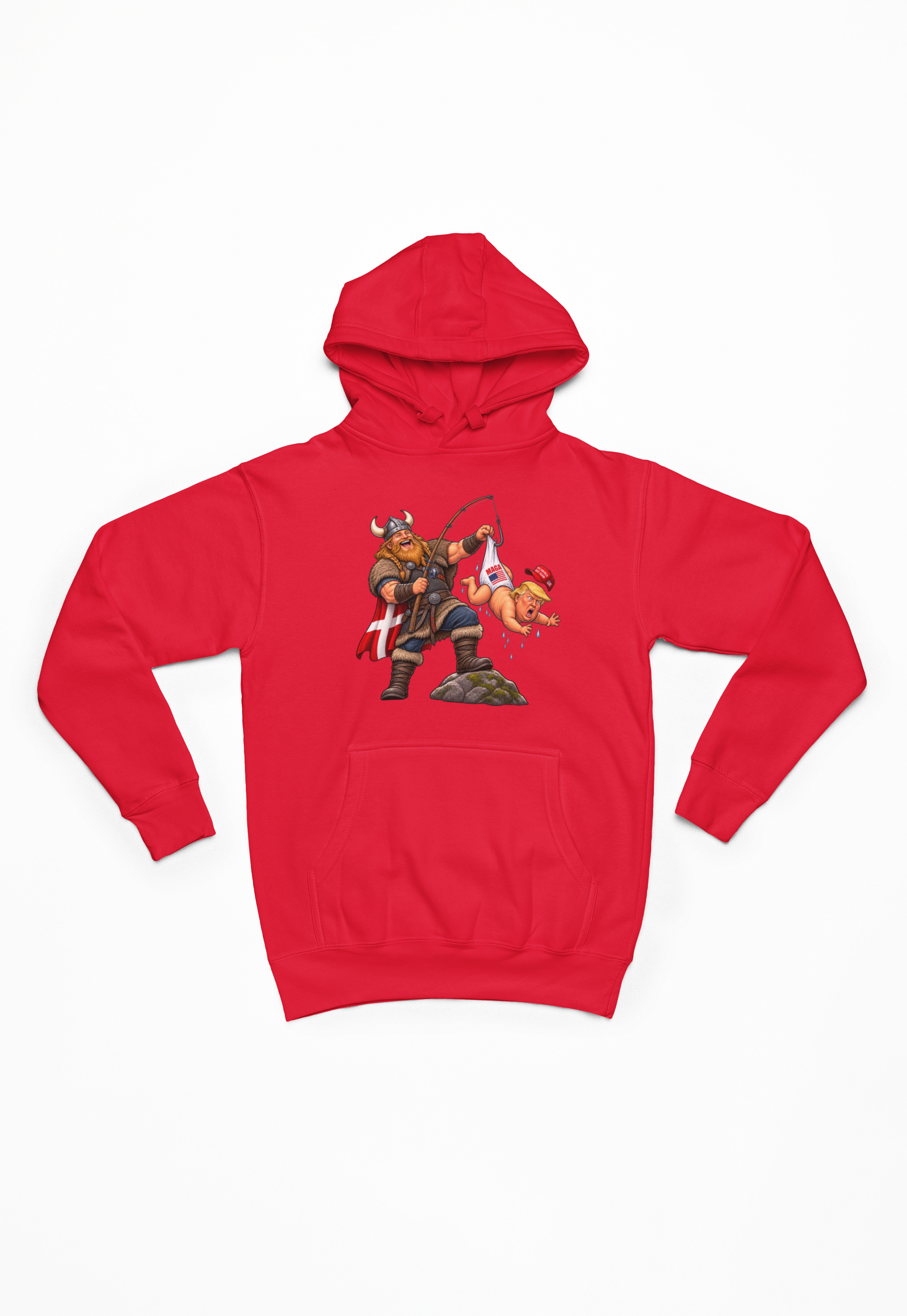 Trump på krogen rød Hoodie