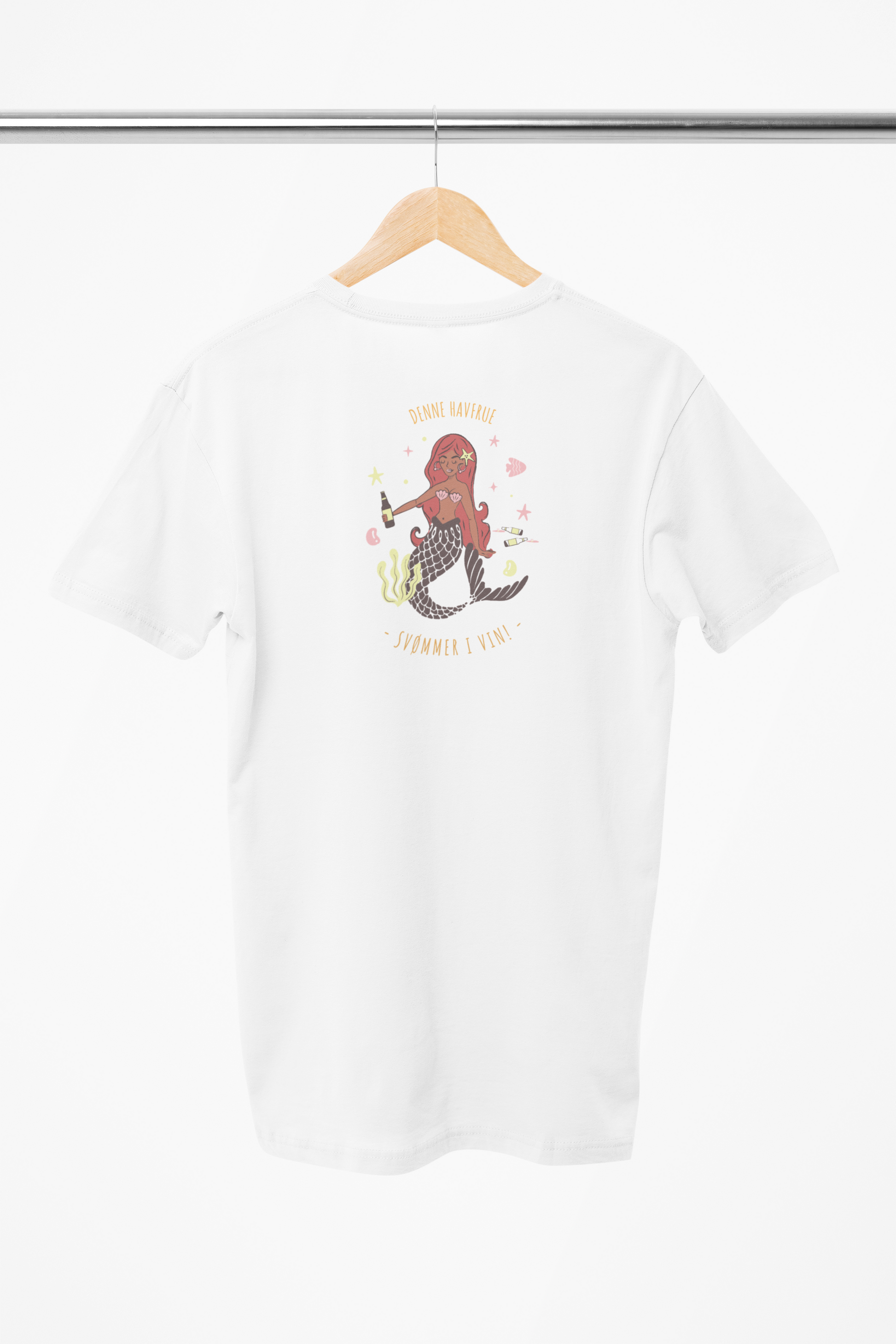 Vin Drikkende Havfrue t-shirt hivd