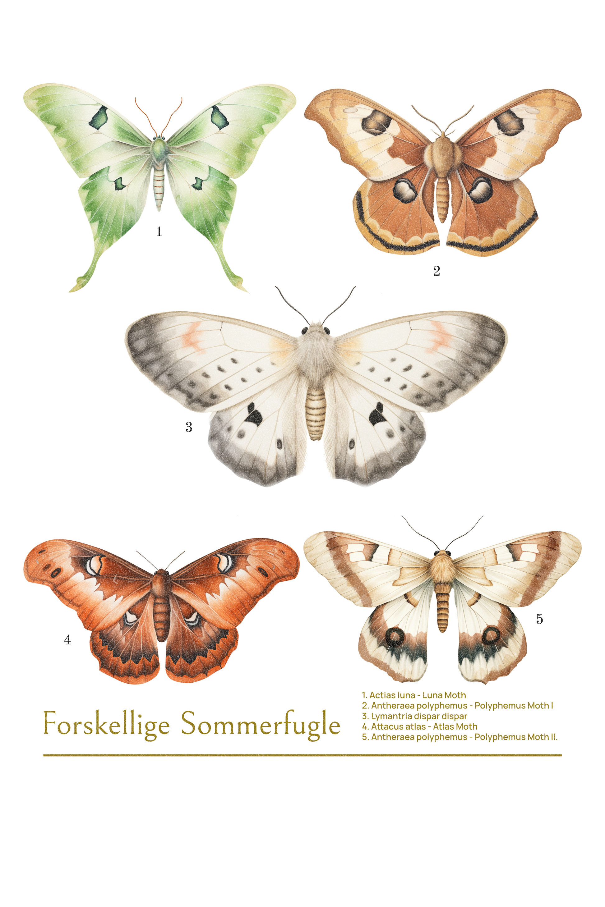 Mulepose - Sommmerfugle - Coolshirts.dk