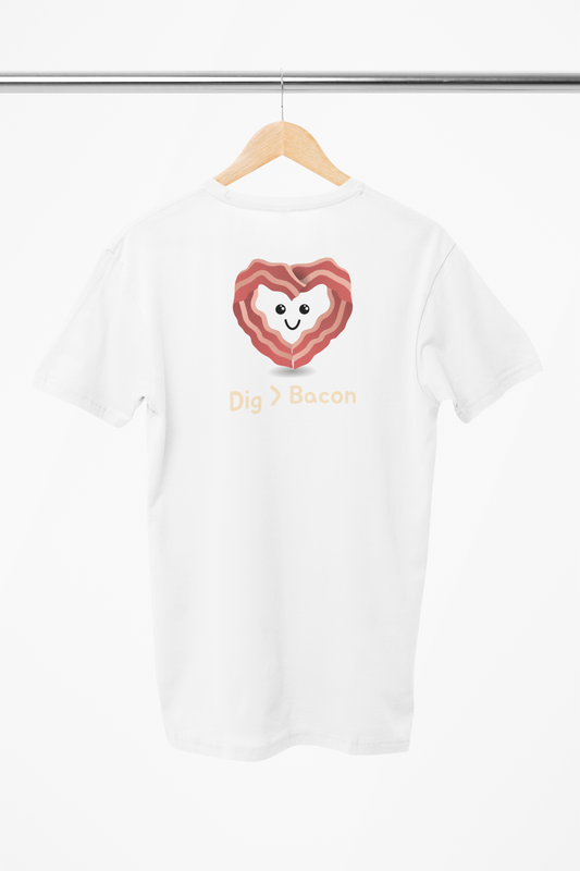 sjov valentines t-shirt hvid