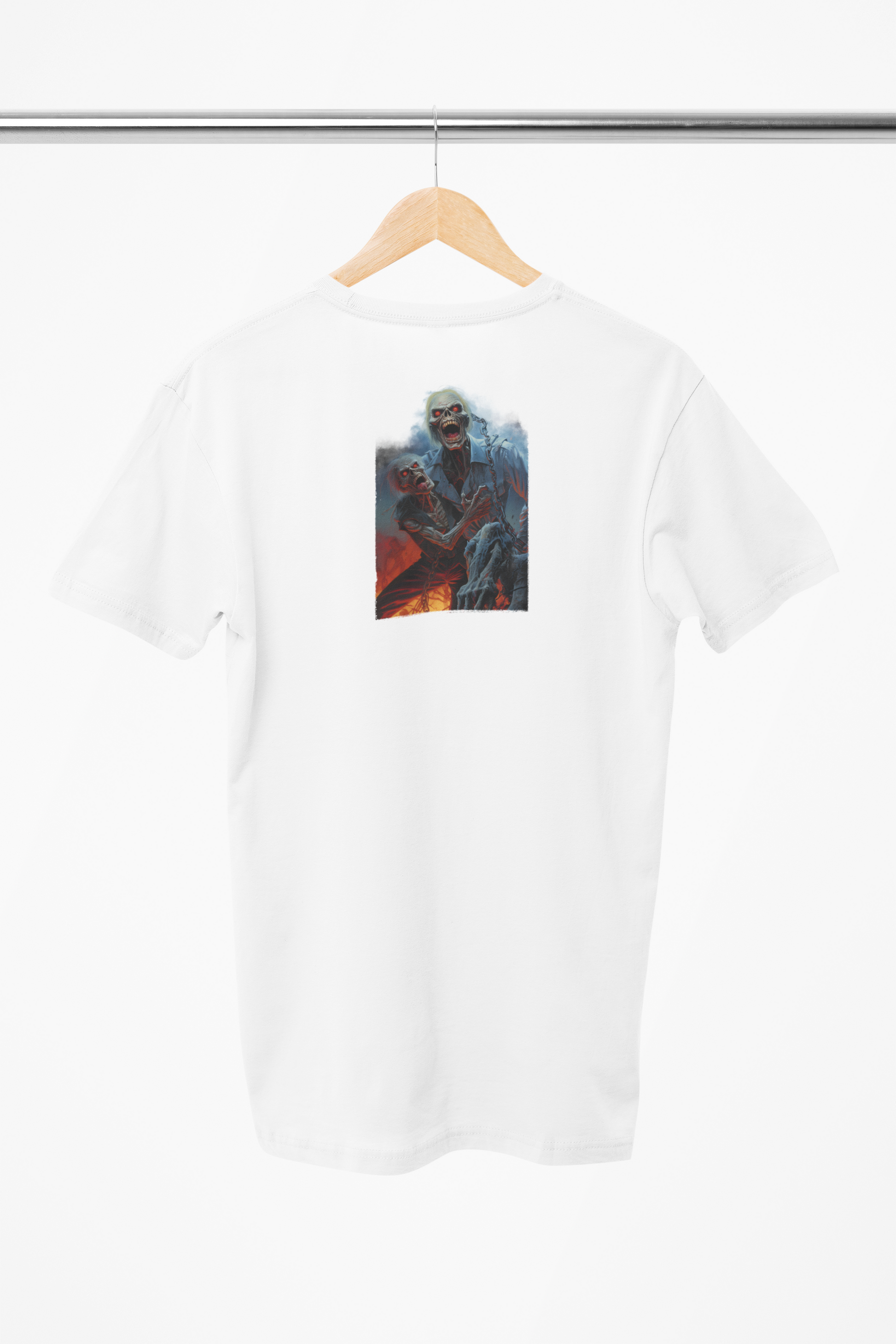 skelleter t-shirt hvid