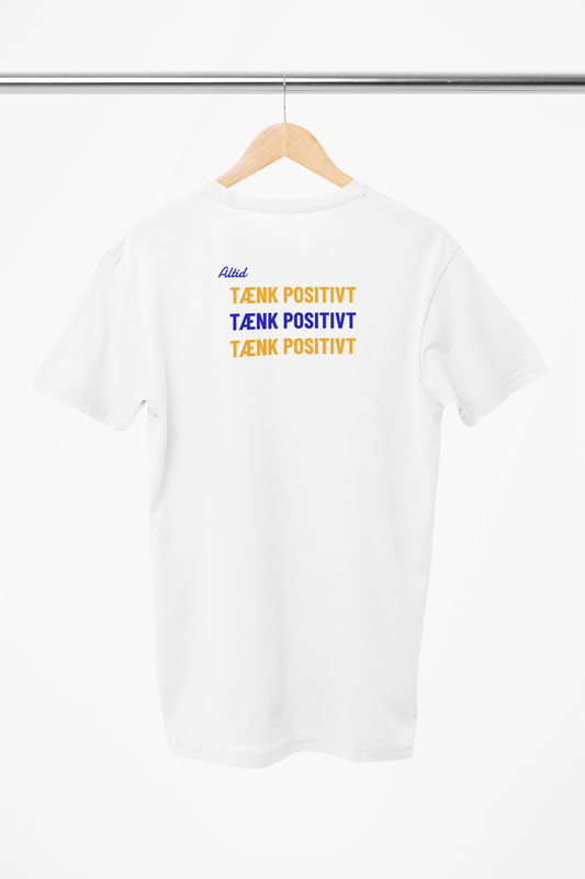 Tænk positivt t-shirt i hvid