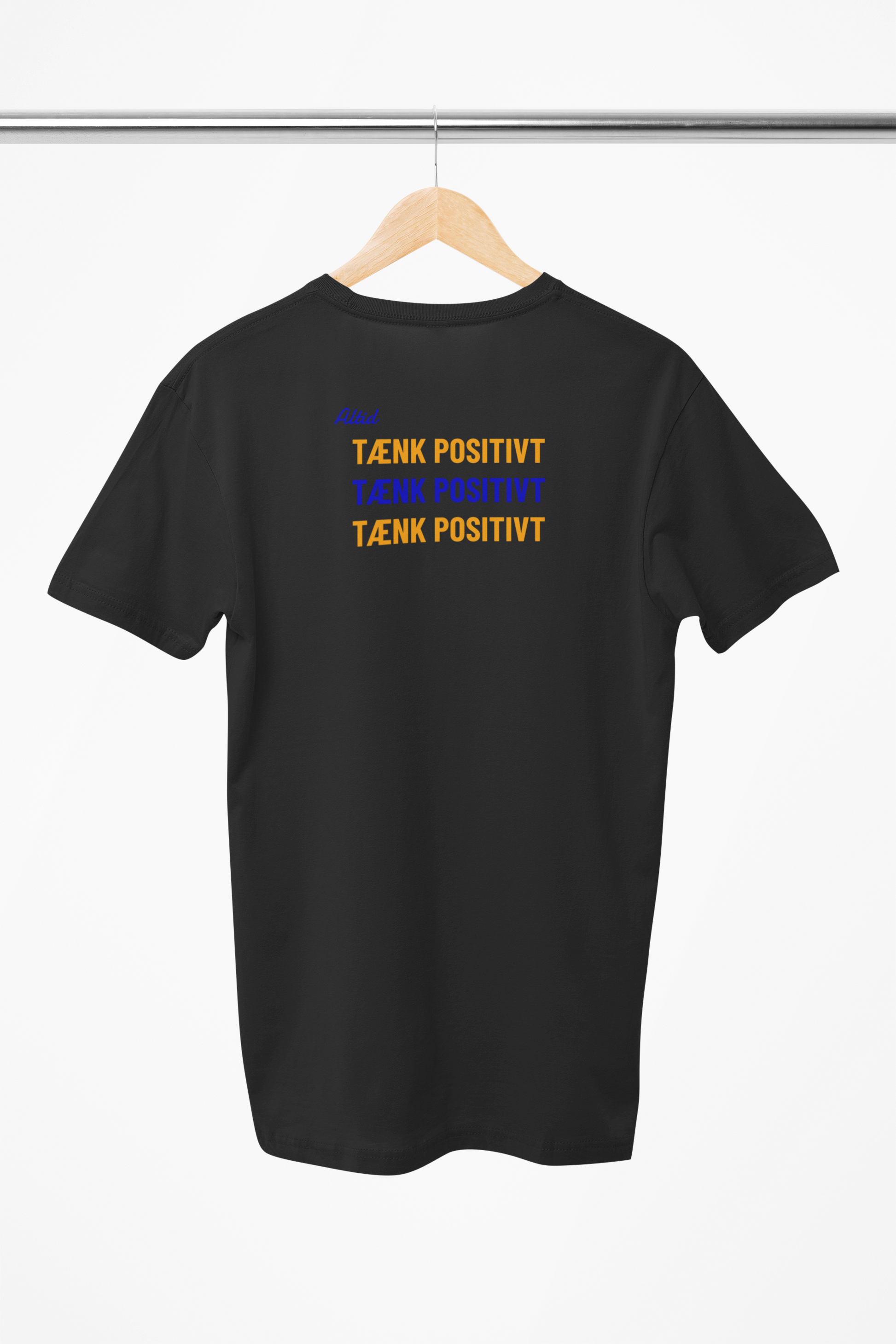 Tænk positivt t-shirt i sort