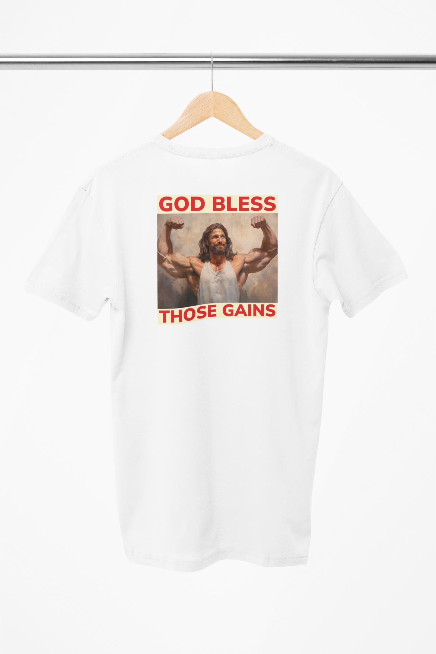 hvid Jesus t-shirt