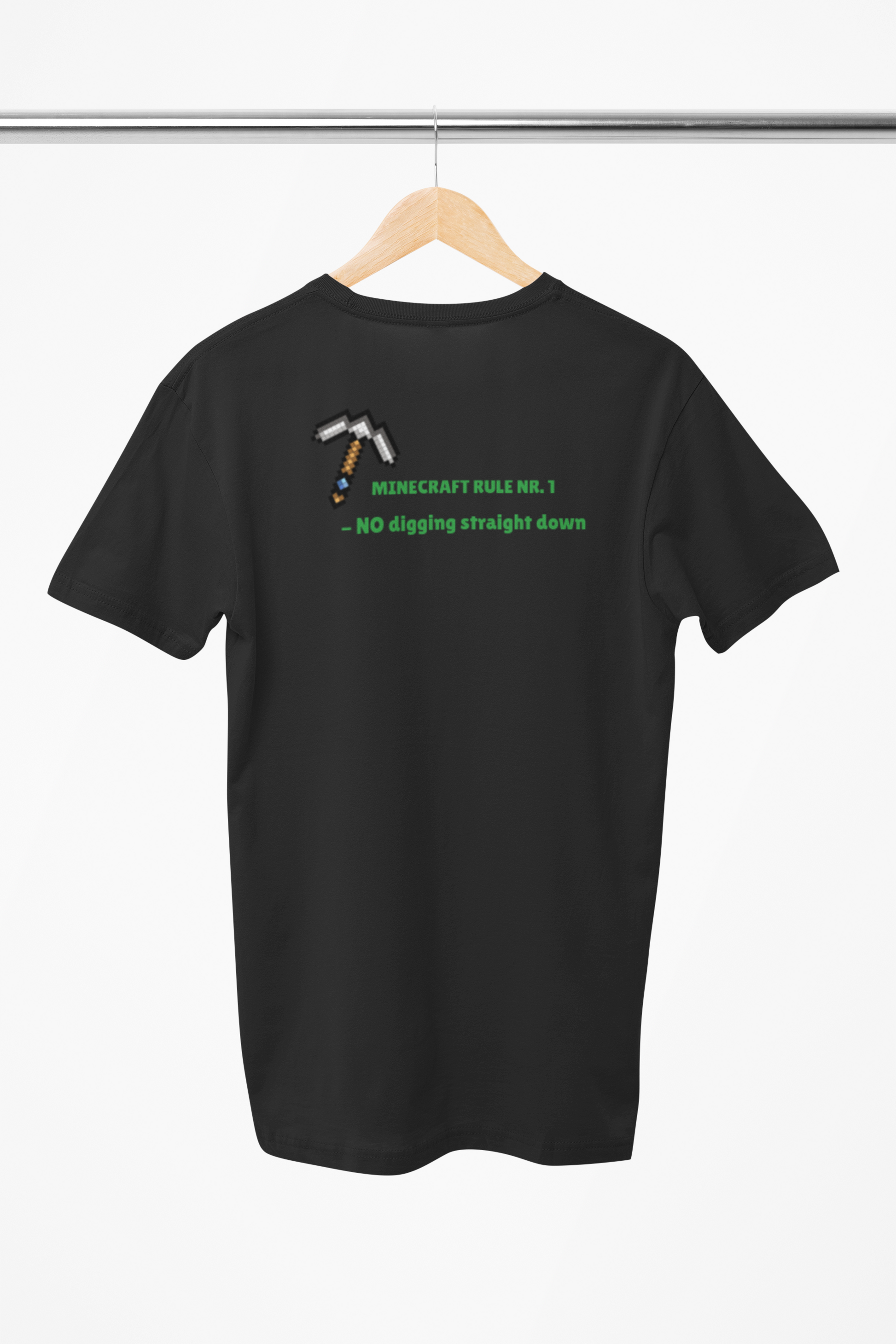 minecraft trøje, minecraft t-shirt sort