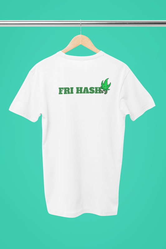 Fri Hash - hvid T-shirt