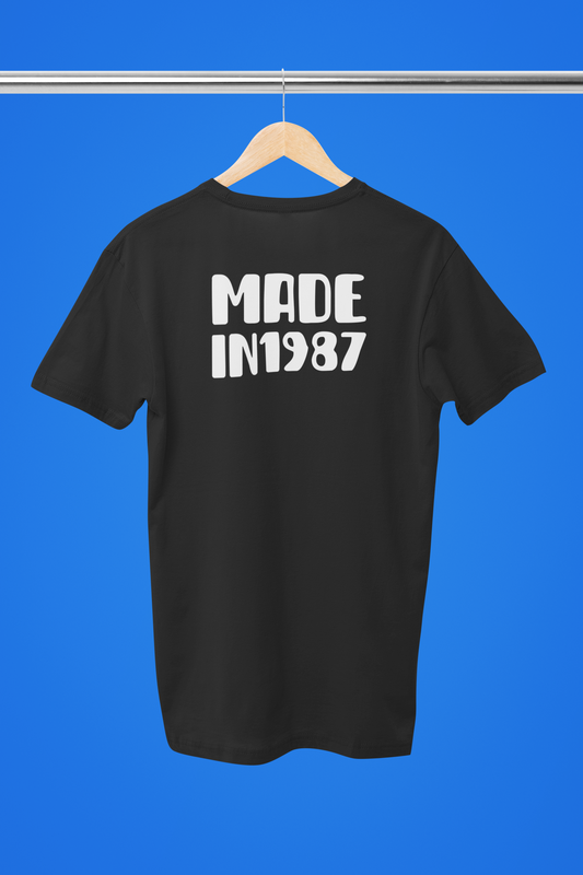 Made in (dit årstal) - Design din egen T-shirt