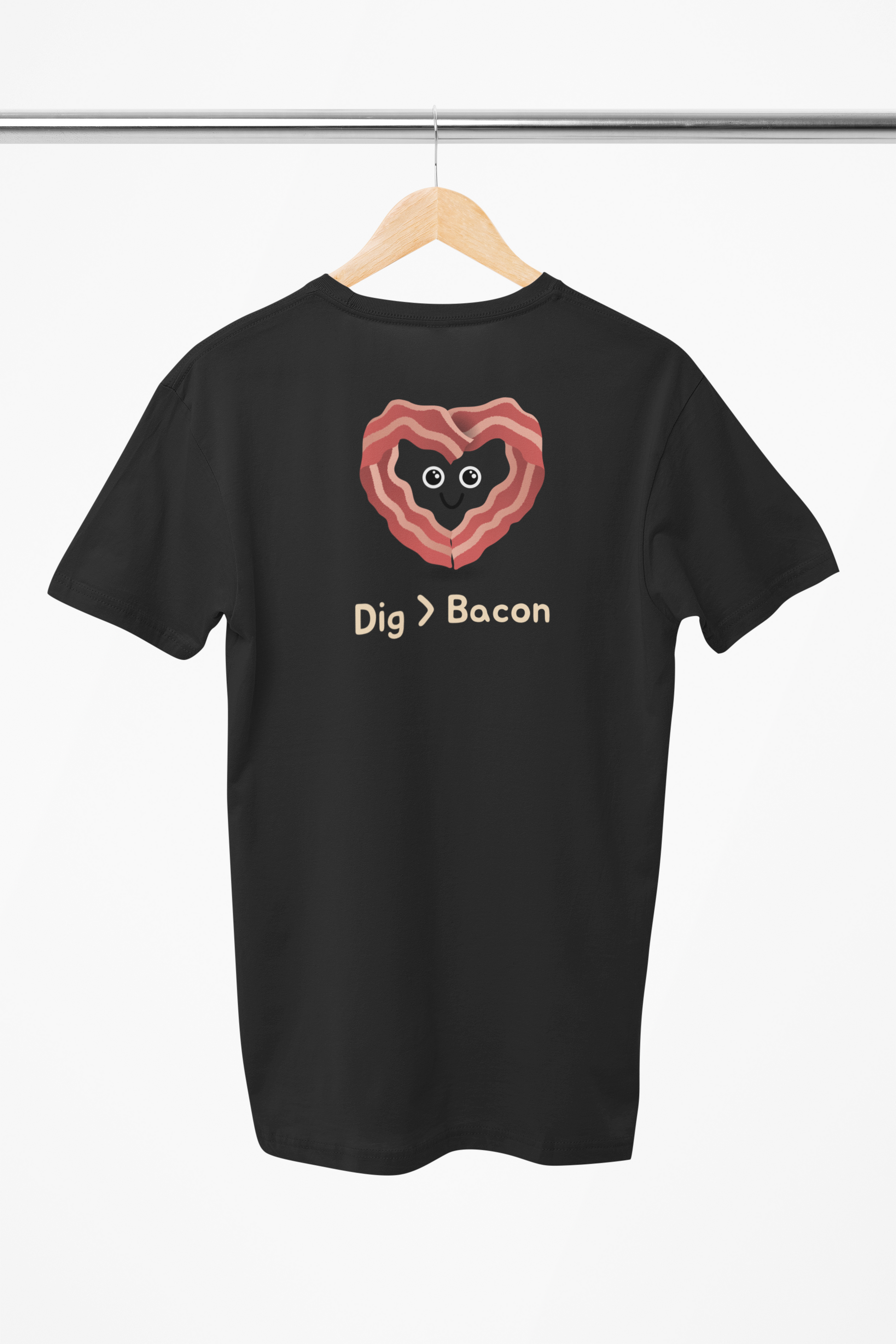 sjov valentines t-shirt sort