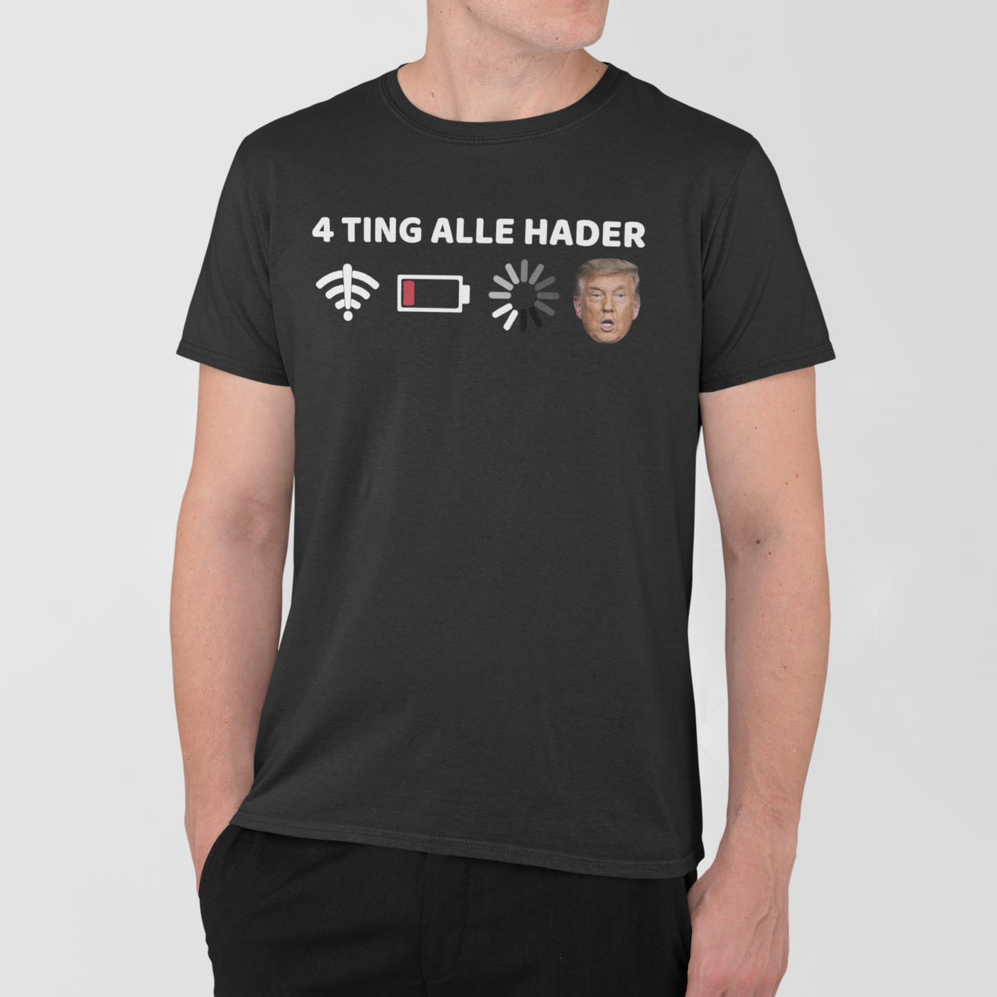 Hader trump sort t-shirt