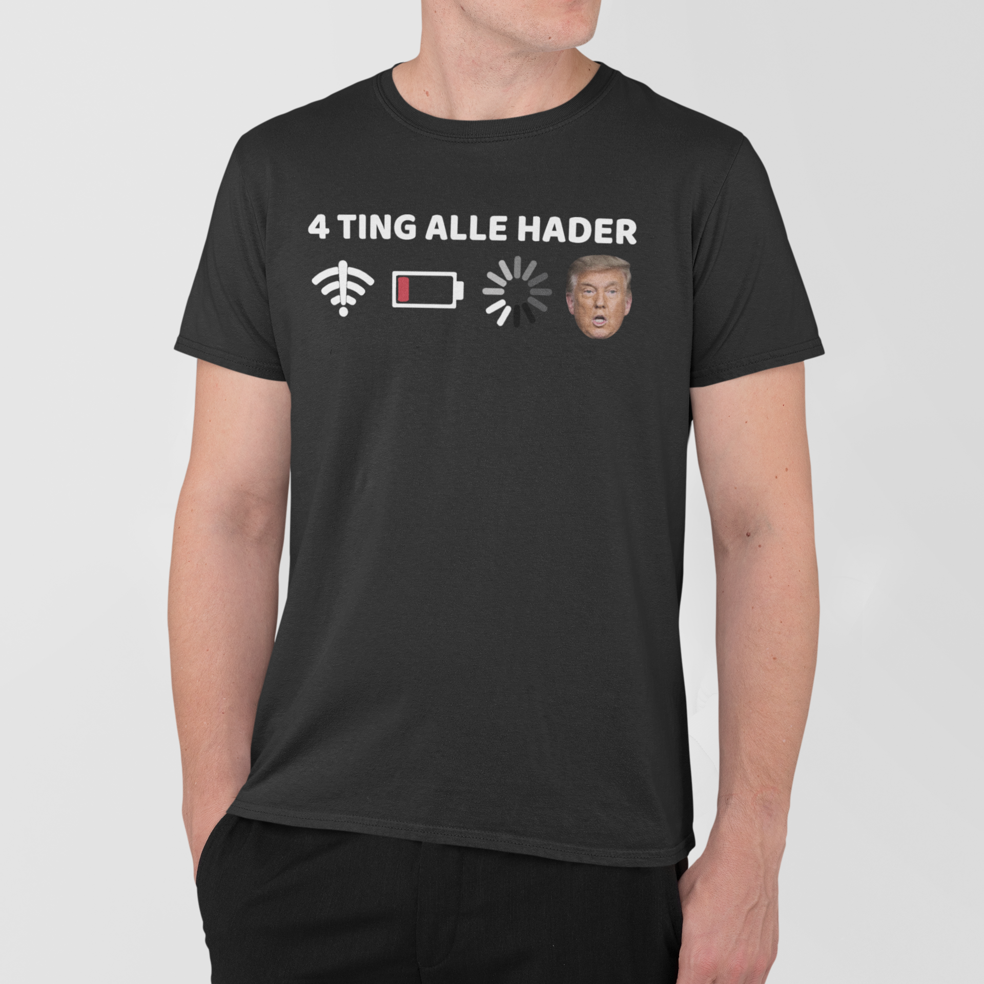 Hader trump sort t-shirt