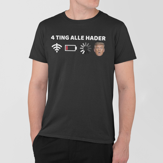 Hader trump sort t-shirt