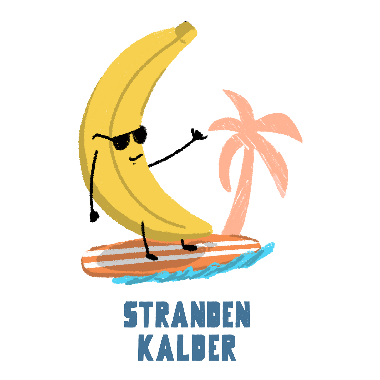 Surfer Banan - T-shirt