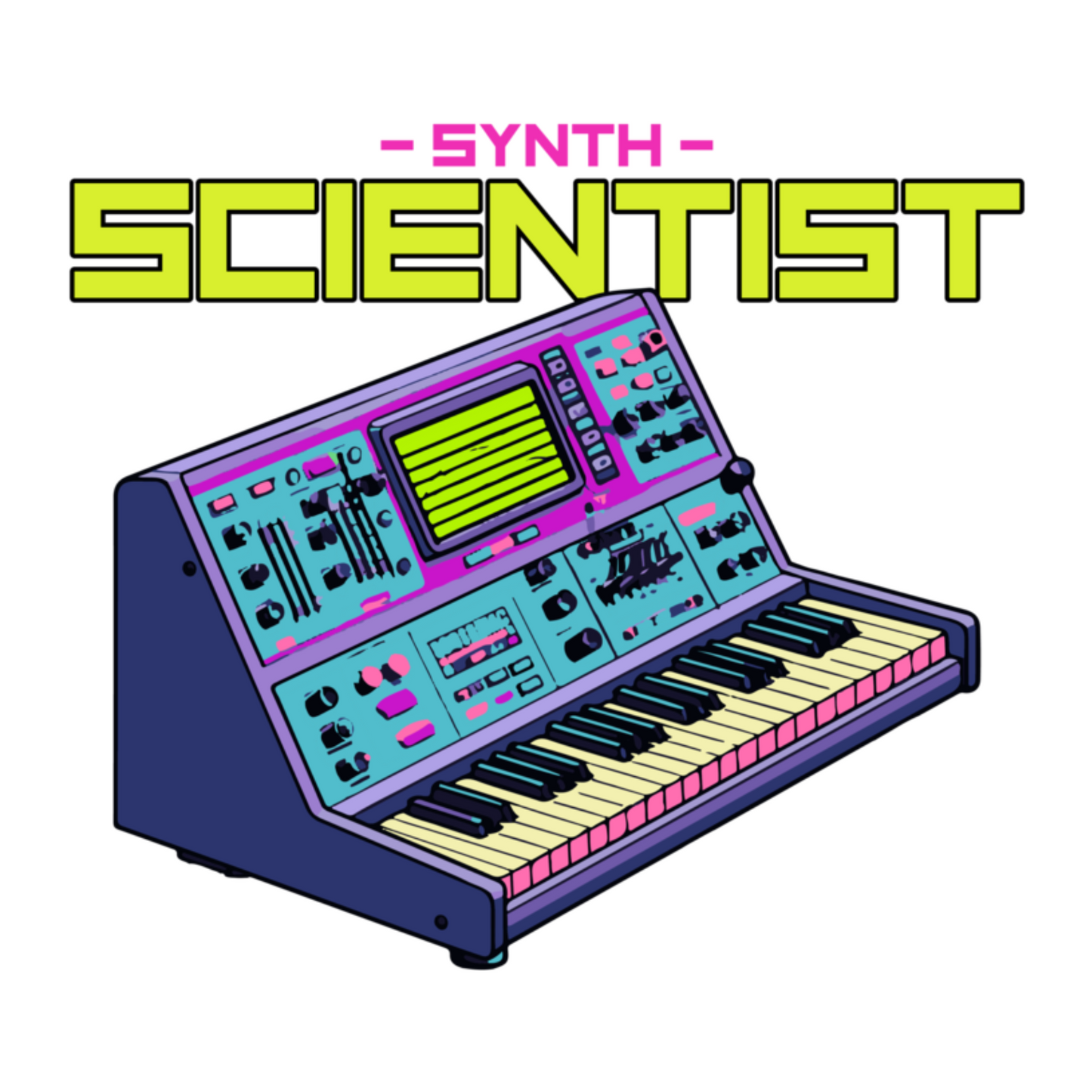 Mulepose - Synth Scientist - Coolshirts.dk