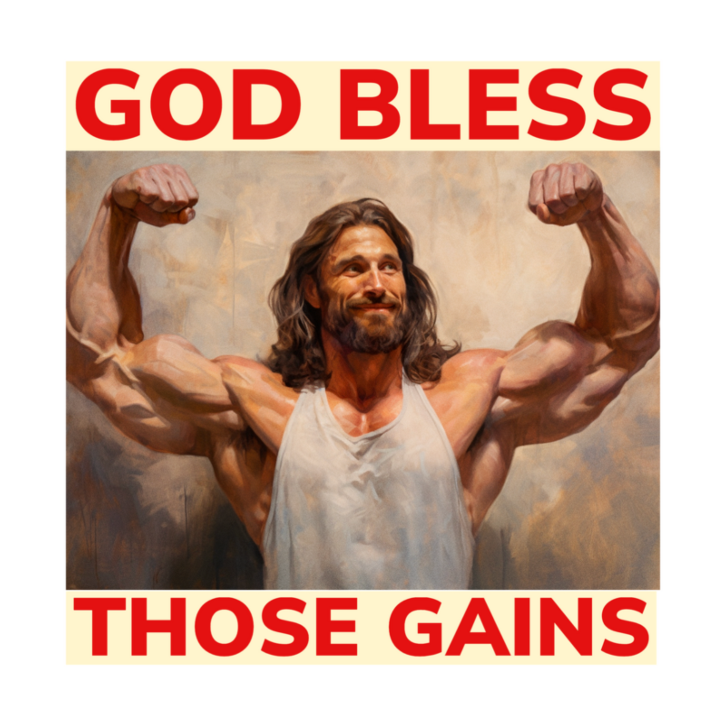 Bodybuilding Jesus - T-shirt