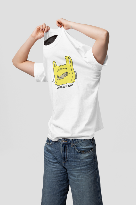 Save the ocean say no to plastic - T-shirt