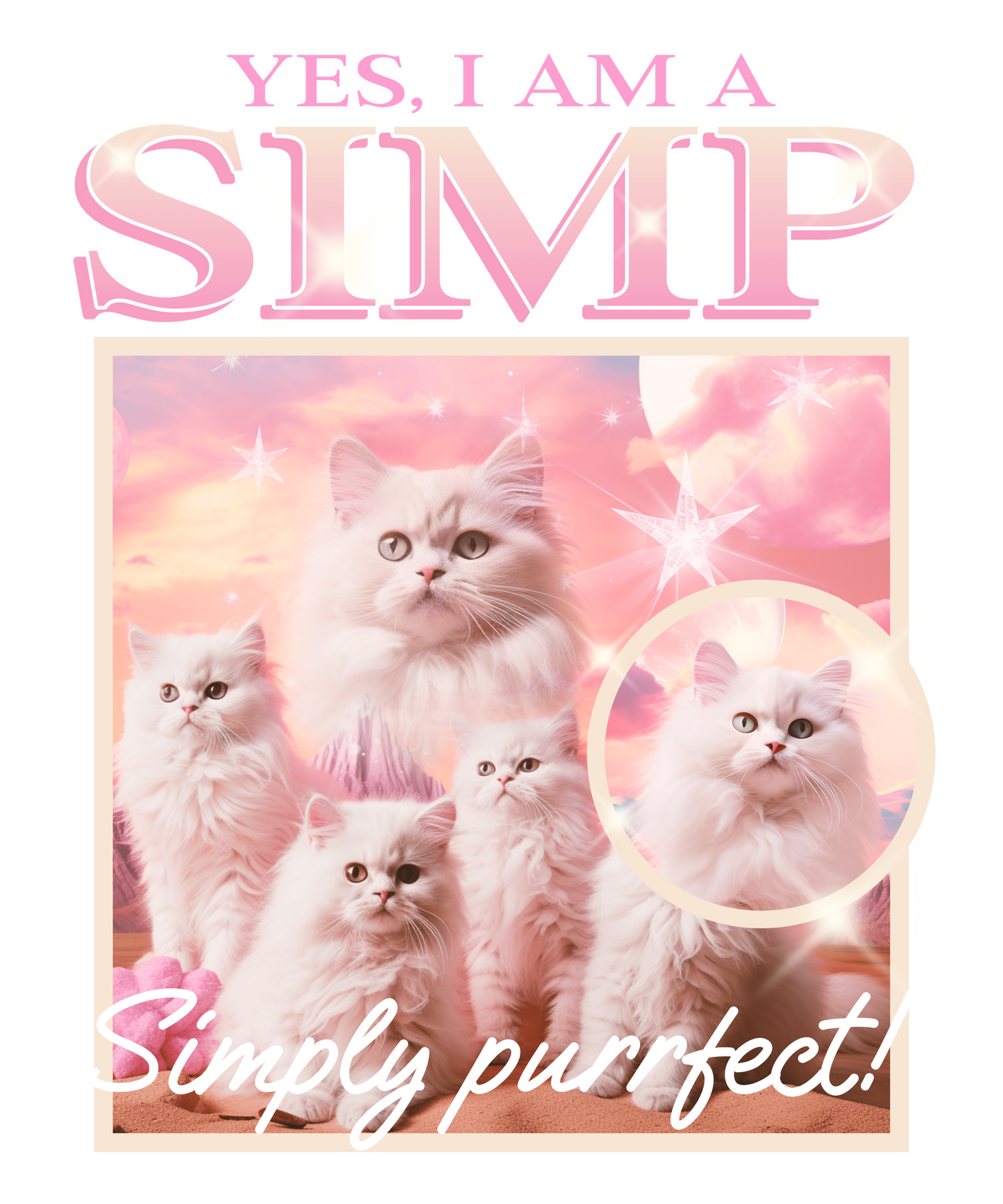 Yes i am a simp T-shirt - Coolshirts.dk