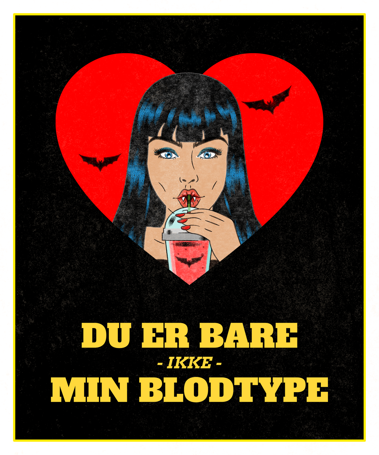 Du er bare ikke min blodtype (Halloween) - T-shirt