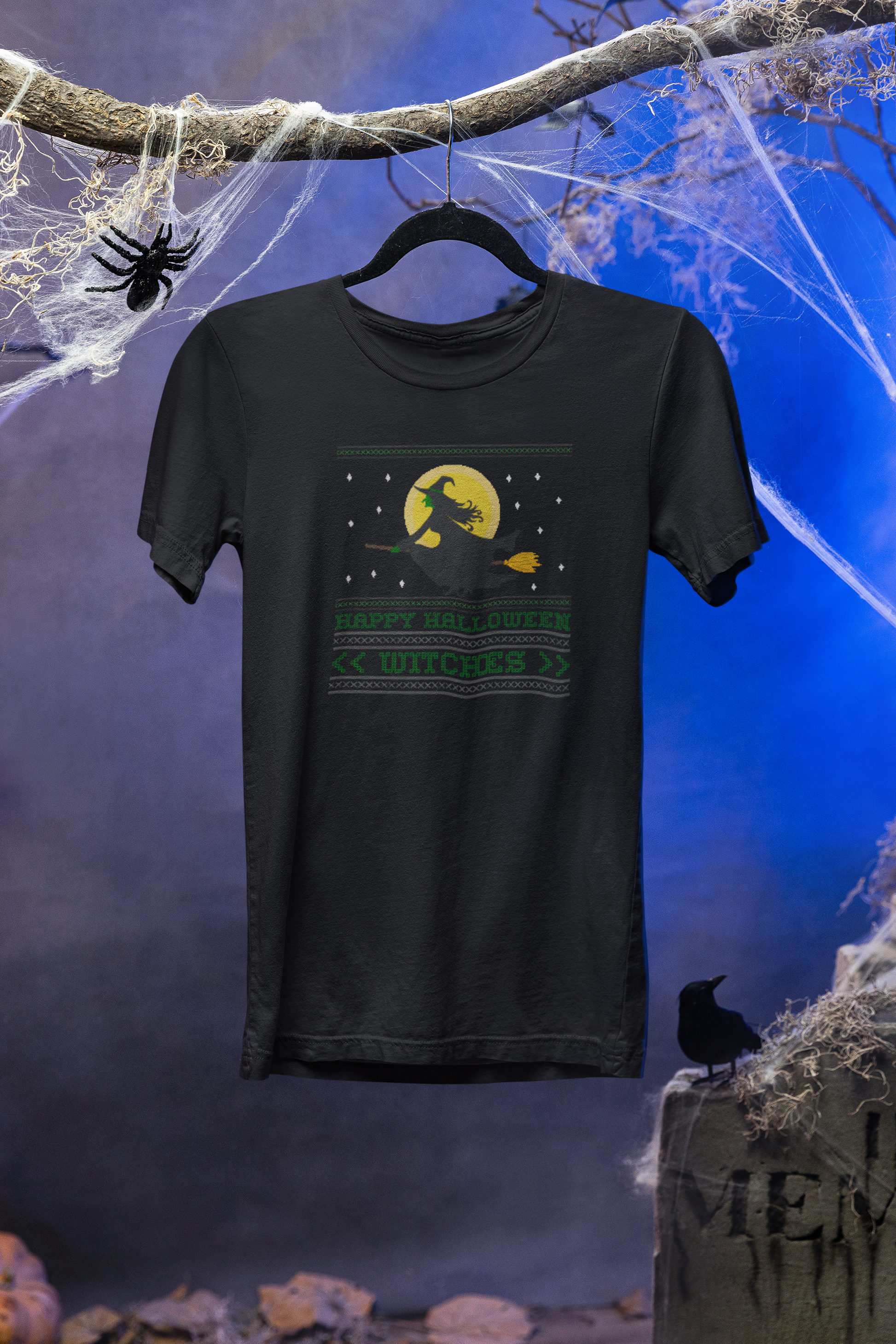 Happy Halloween til Heksene - T-shirt sort