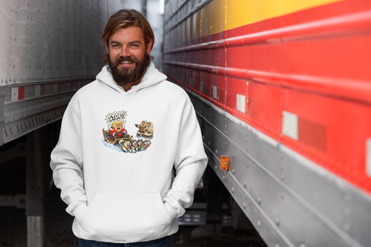 hader trump hvid hoodie