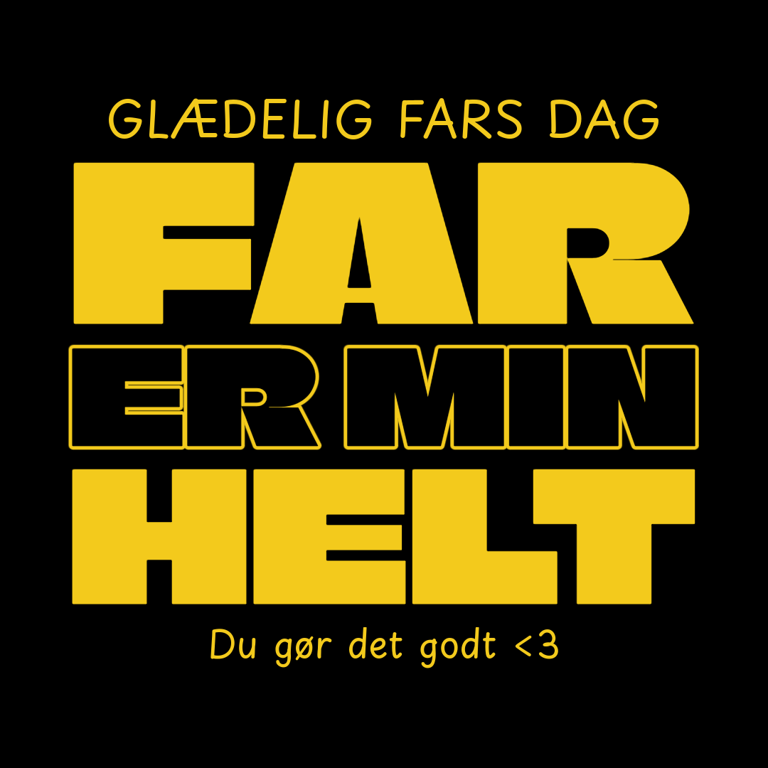 Far Min Helt (Fars Dag) - T-shirt