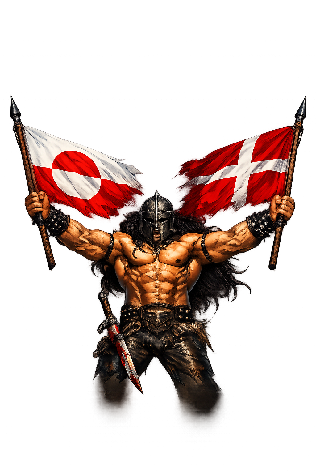 Grønland x Danmark - T-shirt - Coolshirts.dk
