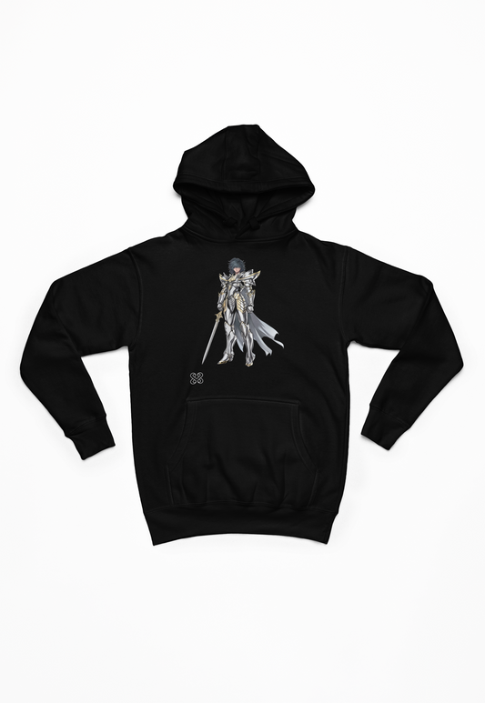 Fantasy med ridder sort Hoodie