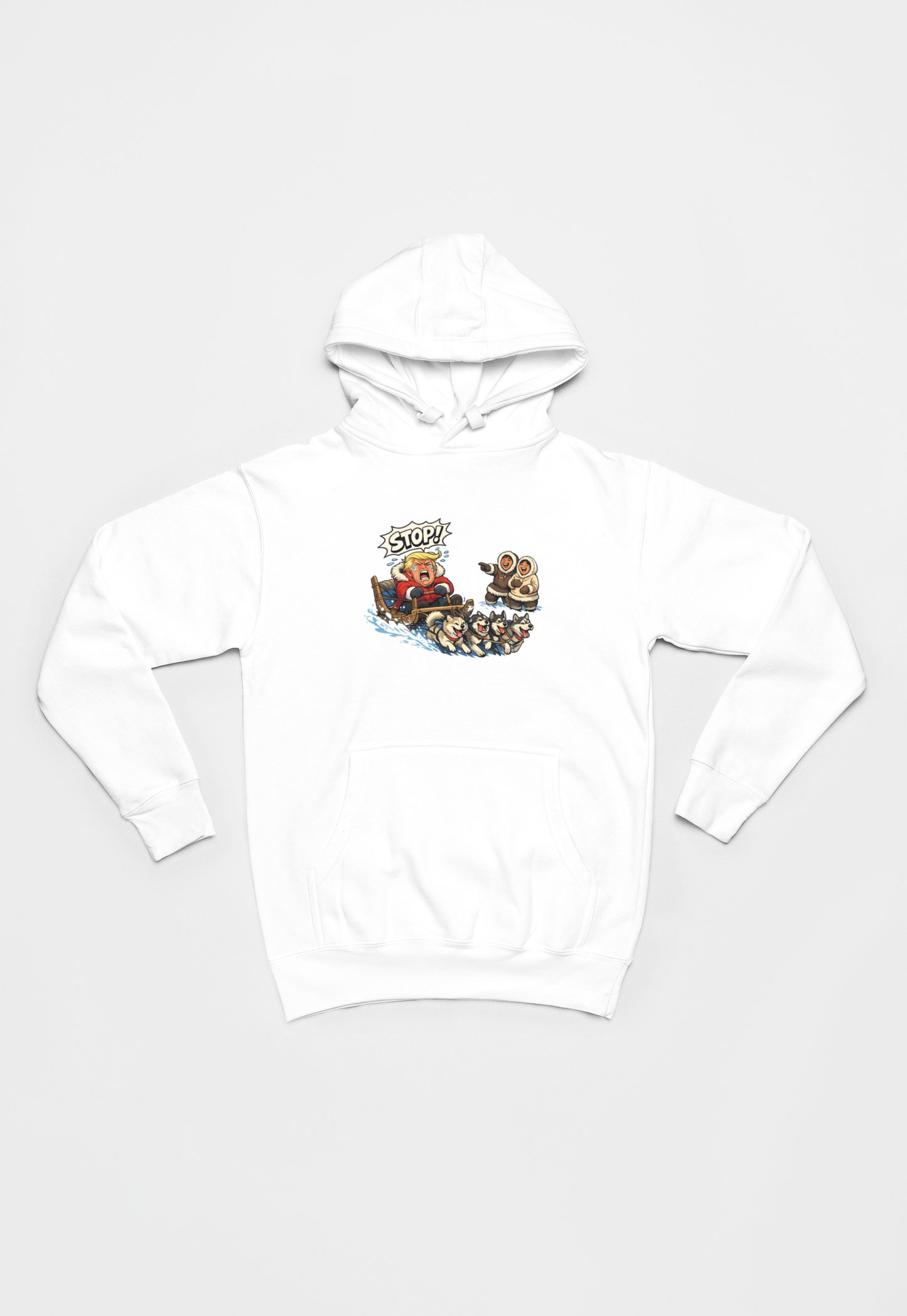 Trump i Grønland hvid Hoodie