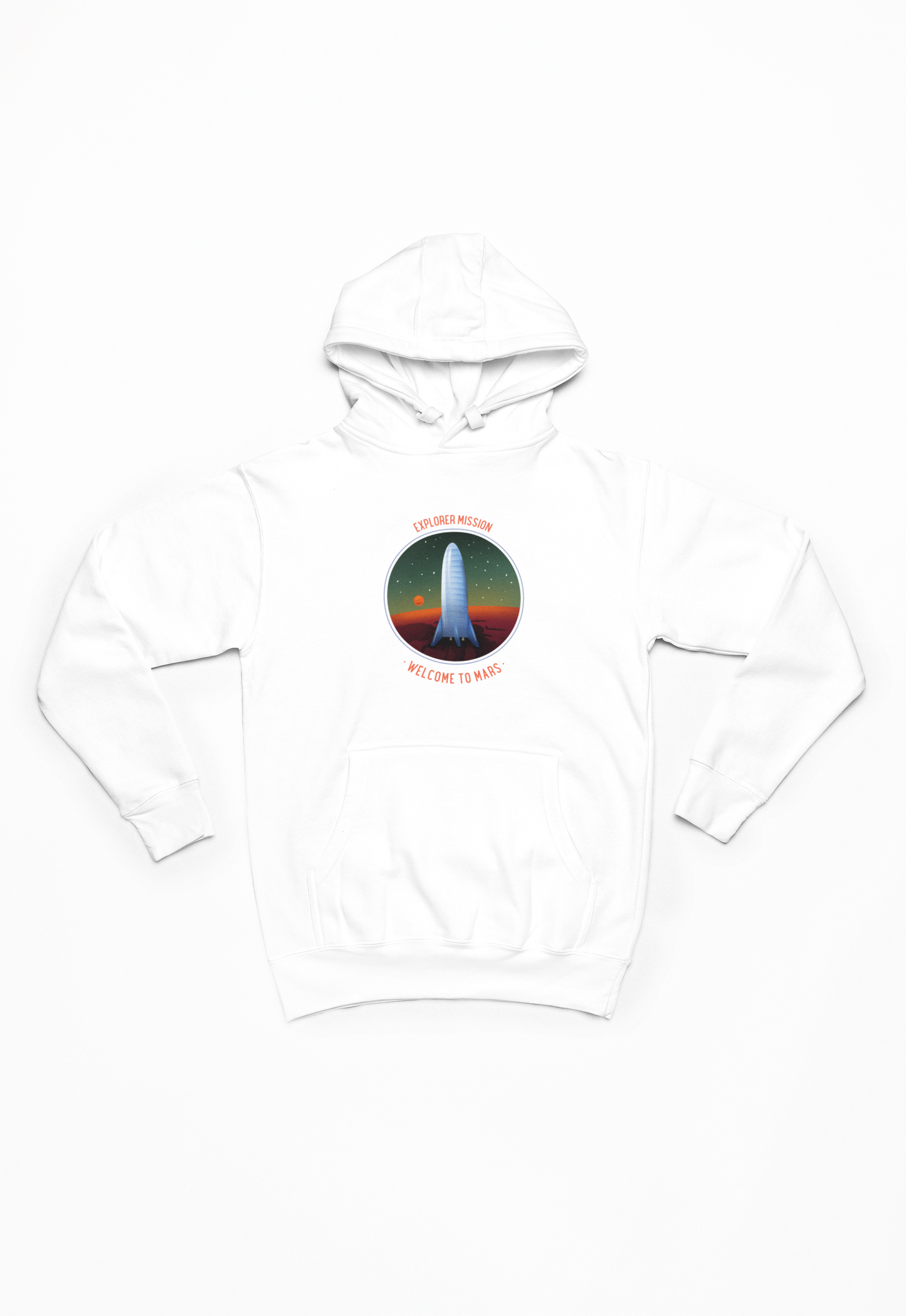 Explorer mission welcome to mars hvid Hoodie